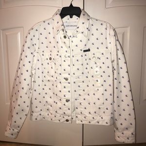 Calvin Klein White Denim Jacket